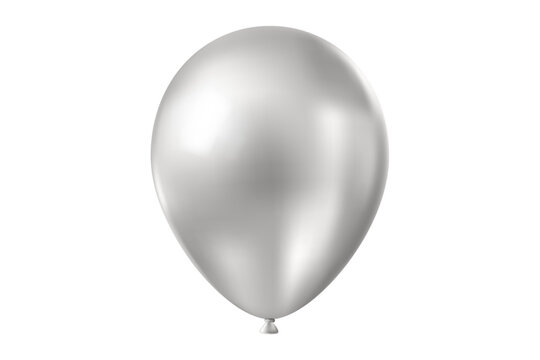 silver balloon for birthday party decoration simple elegant design