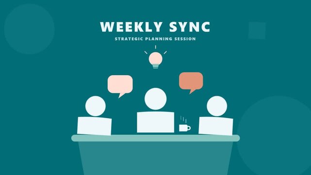 Team meeting for weekly sync and strategic planning review.