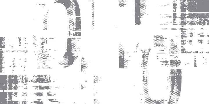 Vintage distressed grunge font vector illustration featuring a rough ink texture on an aged black paper backdrop with a dirty paint border design