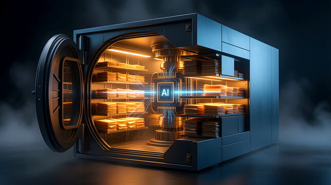 AI archive digitization archive cross-section reveal for archives whitepaper, machine learning archive digitization, enterprise archives briefing