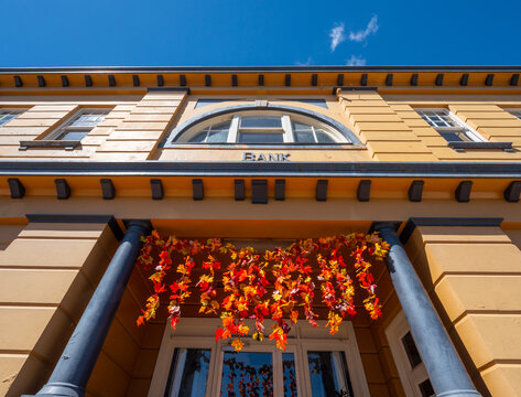 The old Bank of New South Wales in Tenterfield during Autumn Festival