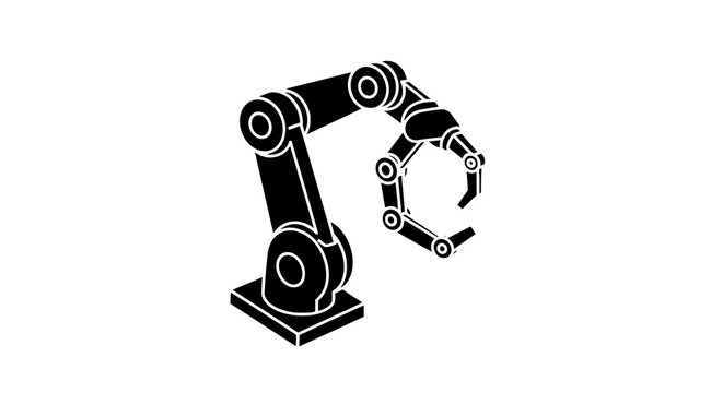 Industrial robotic arm machine technology.