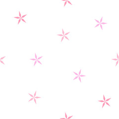 Obraz premium Pink Flower Seamless Pattern, Background