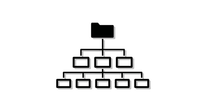 Flowchart diagram organization structure chart.