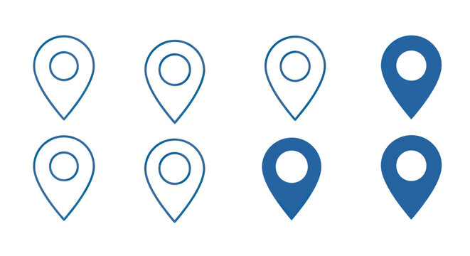 Location Pin Icons Set
