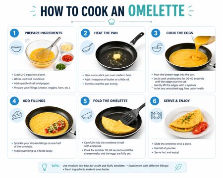 A Step-by-Step Guide on How to Cook a Delicious Omelette at Home