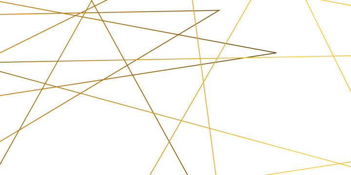 Luxury Golden Geometric Line Background On Transparent Surface With Thin Intersecting Shapes, Elegant Modern Vector Wallpaper