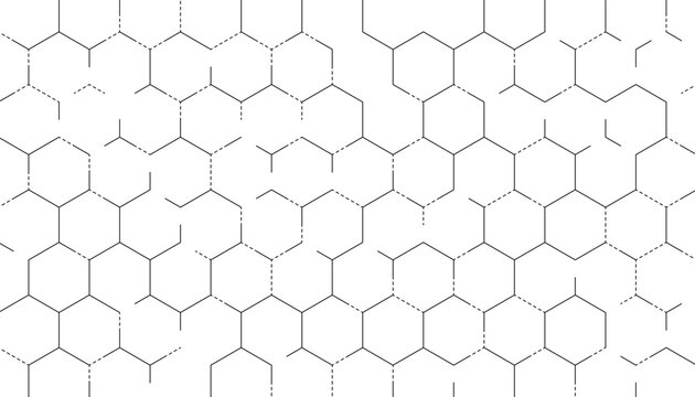 Black and white abstract honeycomb pattern with grunge effect for sporty and modern background. Fully editable vector element. Vector Format Illustration. EPS10 