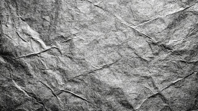 Close-up of wrinkled gray fabric texture with creases and folds