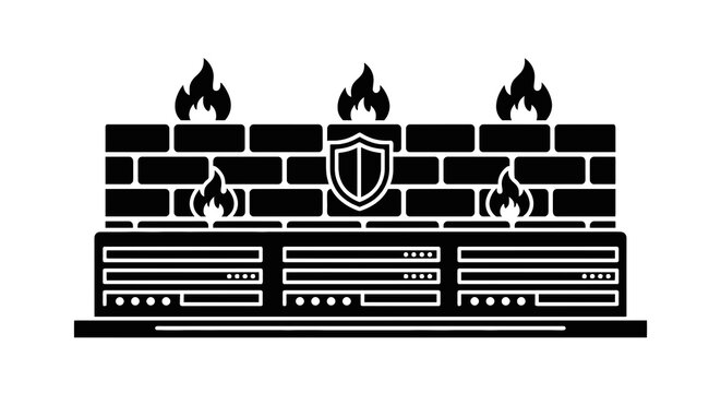 Firewall Network Security System Protection.
