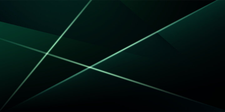 Abstract Green Light Background. Polygonal Elegance and Frame Background Designs