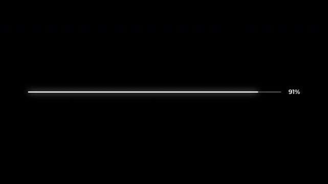 Minimal loading bar with smooth progress line