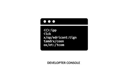 Obraz premium Computer Programmer Console Screen Closeup.