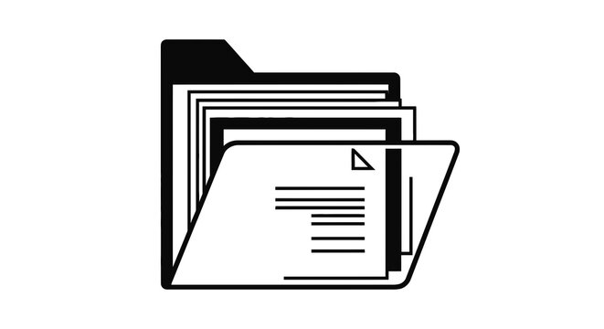 Stack of paper office documents.