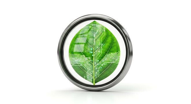 Diamond ring on green leaf with green earth globe eco environment concept illustration vector icon 3D nature recycling planet symbol grass tree world planet theme