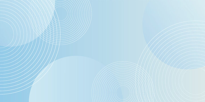 Soft blue background with gradient and circular patterns. The background is smooth and calming, featuring blue and white tones. Gradient patterned background vector. Blue background.