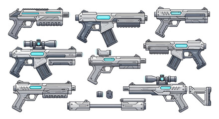 Futuristic weapons and sci-fi guns © Kill