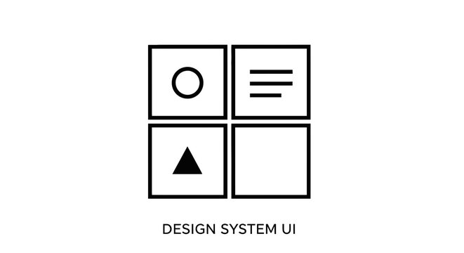 Design System UI Icon Set.