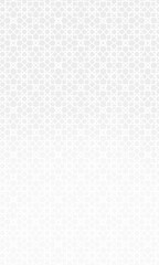 Vertical islamic background with white geometric pattern and soft gradient in portrait orientation for mobile wallpaper, social media stories, and elegant religious holiday greetings. © freesho