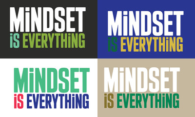 Fototapeta premium Hustle Hard Motivational Typography Set with Bold Grunge and Modern Styles