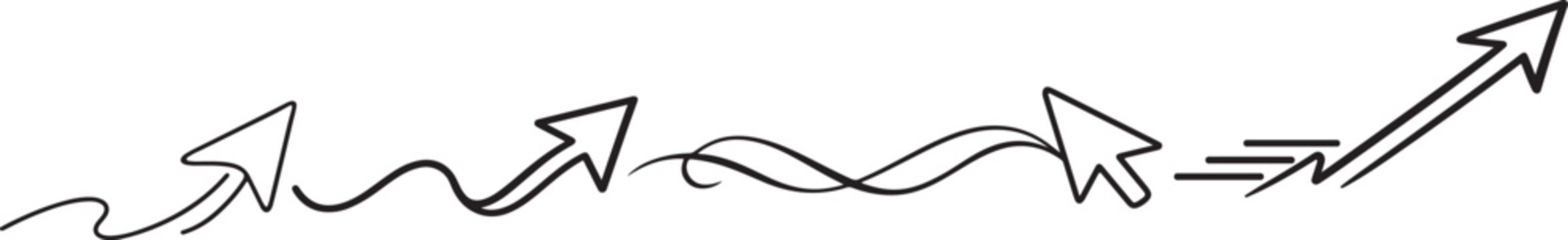 Computer mouse clicker icon with cursor arrow for digital web projects