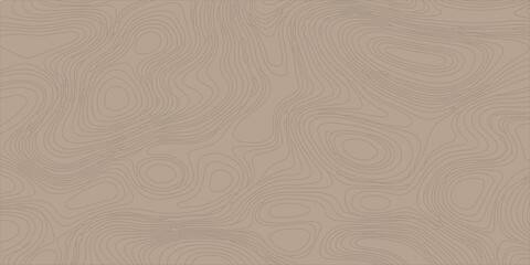 Brown topographic map background with wavy contour lines, organic earth tone abstract texture pattern. light brown contour lines on a warm tan base. © Creative Lis