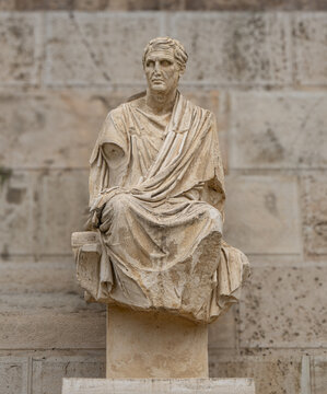 Statue of Menander in the Theatre of Dionysus Athens, Greece
