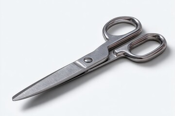 Obraz premium Precision Cuts - Scissors Open Wide on White Background for Commercial Projects.