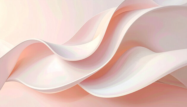 Abstract elegant flowing fabric design