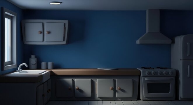 A luxury contemporary apartment features a new modern kitchen interior design with a sleek sink, wooden cabinets, and an integrated oven inside a light-filled room