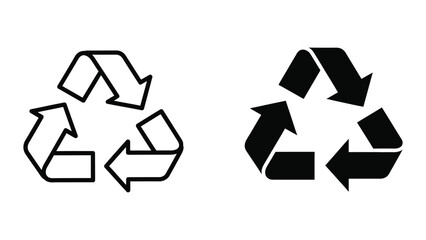 Obraz premium Recycling symbol and modern recycling logo design