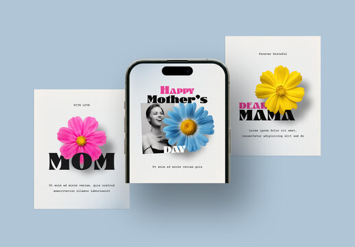 Mothers Day Social Media Post Templates