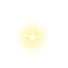 Fototapeta premium Yellow Glowing Star
