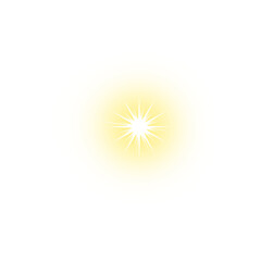 Fototapeta premium Yellow Glowing Star