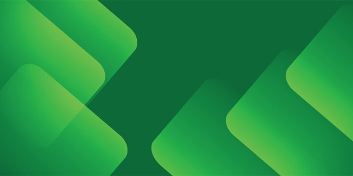 Intersecting lines and squares arranging randomly, vector of green background made by squares and triangles, presentation creative banner abstract blank green background with geometric patterns.