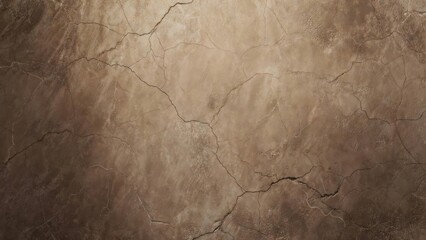 Fototapeta premium Cracked Brown Concrete Wall Texture, Weathered Grunge Surface Background