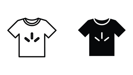 Naklejka premium Black and white t-shirt with peace symbol design