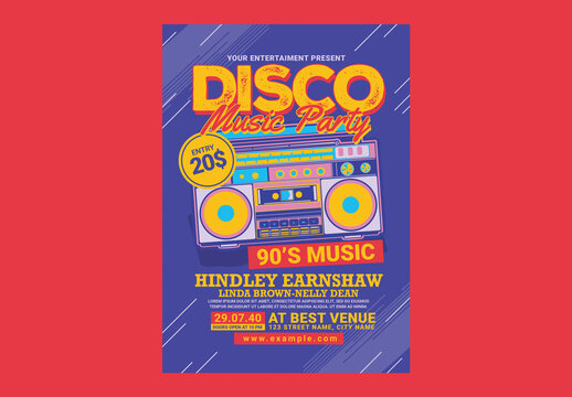 Disco Retro Music Party