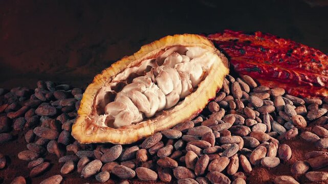 Cocoa Chocolate Fruit And Beans
