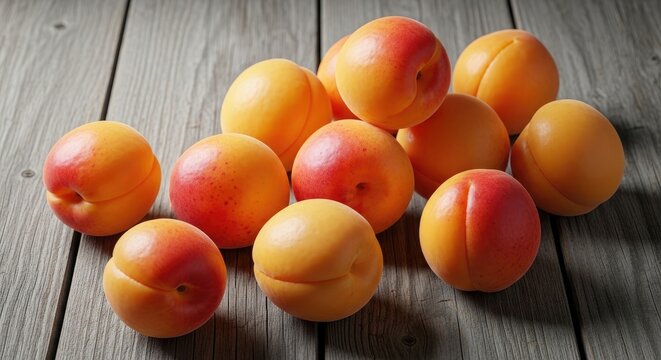 A vibrant pile of apricots freshly harvested and ready to eat a colorful fruit display