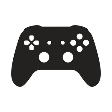 Game controller silhouette icon for gaming