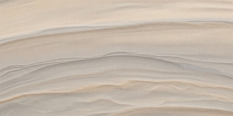 Fototapeta premium Natural layered rock formation texture with subtle horizontal wavy patterns and earthy tones horizontal background geological formation sediment abstract close up sandstone material backdrop