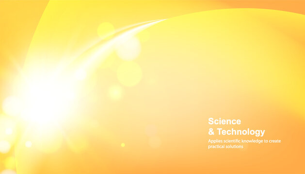 Yellow gradient mesh texture. Colorful bright orange background
