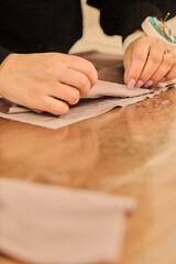 Obraz premium woman working piece