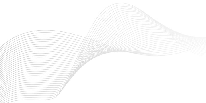 A minimalist design featuring wavy gray lines on a white background