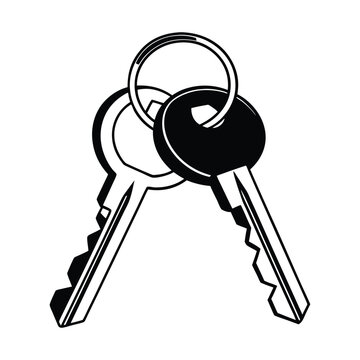 Black magnifying glass on white background search zoom