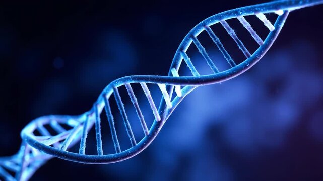 Detailed representation of a double helix molecule.