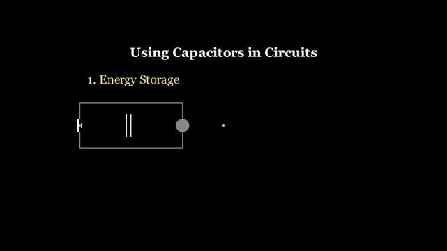 Using capacitors in circuits