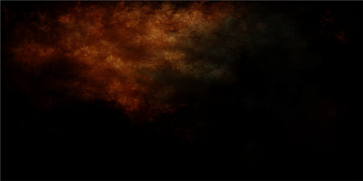 Vector Abstract smoky fiery color background with atmospheric vaporous effect and dim luminescence, simulating a dramatic environment.