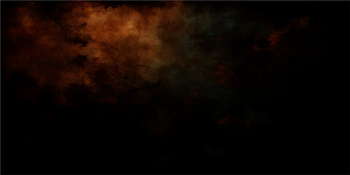 Vector Abstract smoky cloud with dark atmosphere and fiery hues of amber and brown, evocative of mysterious and enigmatic concept.